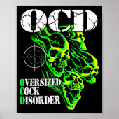 I Have Ocd Oversized Disorder  Poster (Vorne)