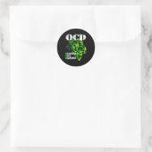 I Have Ocd Oversized Disorder Runder Aufkleber (Tasche)
