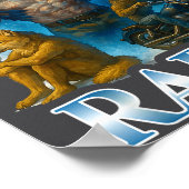 I Have Rabies Funny Cringe Werewolf Meme Alpha Wol Poster (Ecke)