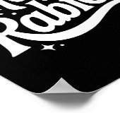 I Have Rabies Funny Quote Woman  Poster (Ecke)