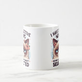 I Have Selective Hearing Funny Cat Lover Gift Kaffeetasse (Mittel)