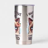 I Have Selective Hearing Funny Cat Lover Gift Thermobecher (Links)