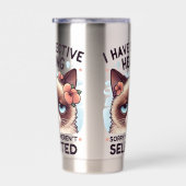 I Have Selective Hearing Funny Cat Lover Gift  Thermobecher (Rechts)