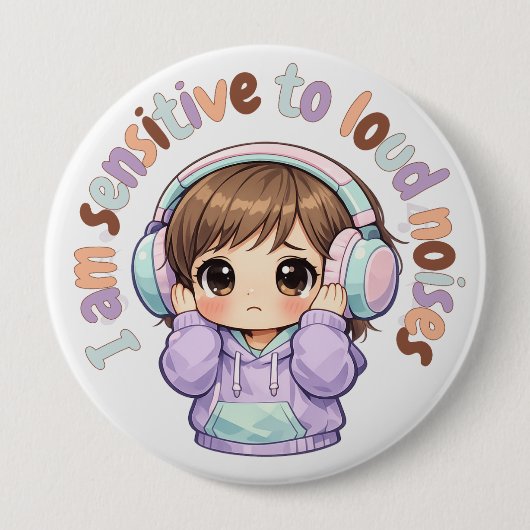 I have sensory issues Pin Button Badge (Vorderseite)