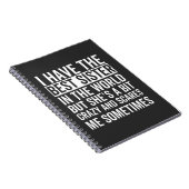 I have the best sister in the world notizblock (Rechte Seite)