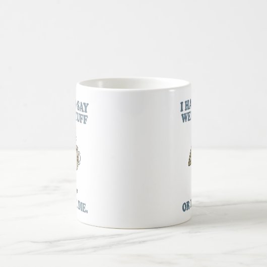 I Have to Say Weird Stuff Frog Coffee Mug Kaffeetasse (Mittel)