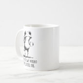 I Have To Say Weird Stuff Or I'll Die Frog Drinkin Kaffeetasse (Vorderseite Links)