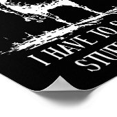 I Have To Say Weird Stuff Or I'll Die Frog Drinkin Poster (Ecke)