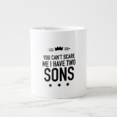 I have two sons funny fathers and mothers day gift Jumbo-Tasse (Vorderseite)