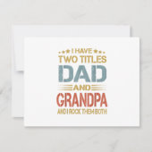 I Have Two Titles Dad and Grandpa Father's Day Gra RSVP Karte (Vorderseite)