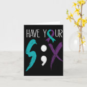 I Have Your Six Military Suicide Prevention Awaren Karte (Gelbe Blume)