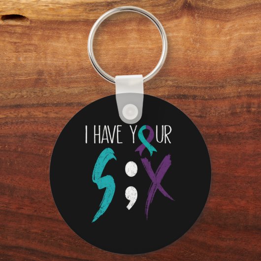 I Have Your Six Military Suicide Prevention Awaren Schlüsselanhänger (Vorderseite)