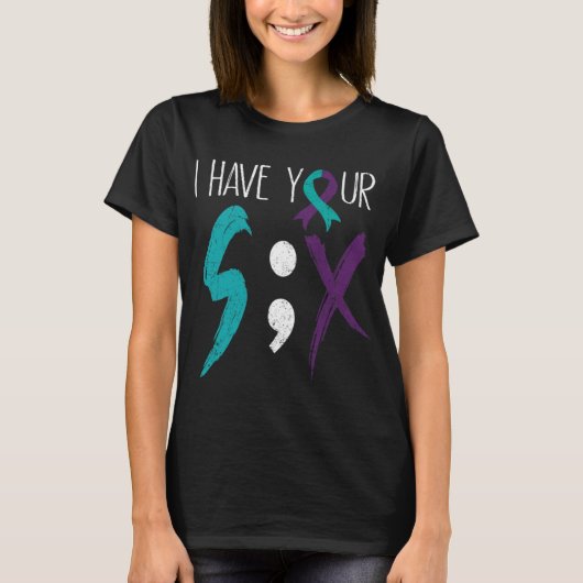 I Have Your Six Military Suicide Prevention Awaren T-Shirt (Vorderseite)