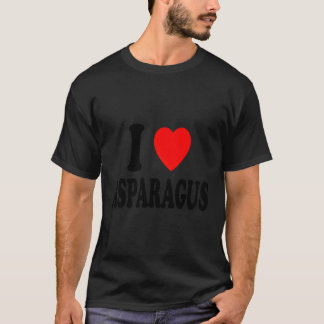 I He Liebe Asparagus Vegan Vegetarian Favorite Veg T-Shirt