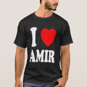 I He Love Amir Spouse Married T-Shirt (Vorderseite)