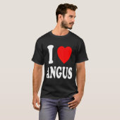 I He Love Angus Spouse Married T-Shirt (Vorne ganz)