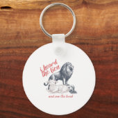 I Heard The Lion And Saw The Lamb Sheep Minimalist Schlüsselanhänger (Vorderseite)