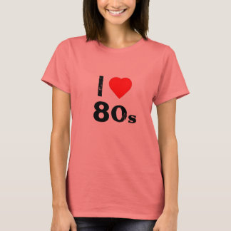 "I Heart 80's" Ladys' Ringer T - Shirt