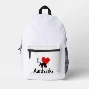 I Heart Aardvarks Bedruckter Rucksack