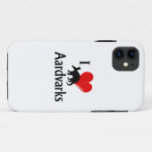 I Heart Aardvarks Case-Mate iPhone Hülle (Rückseite (Horizontal))