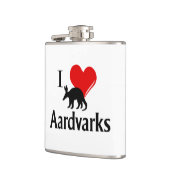 I Heart Aardvarks Flachmann (Links)