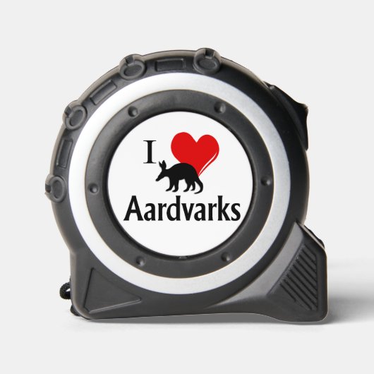I Heart Aardvarks Maßband (Vorderseite)