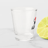 I Heart Aardvarks Schnapsglas (Links)