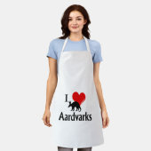 I Heart Aardvarks Schürze (Getragen)
