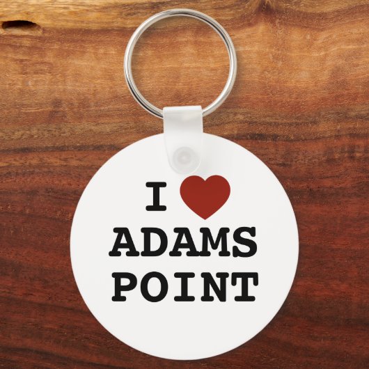 I heart Adams Point Keychain Schlüsselanhänger (Vorderseite)