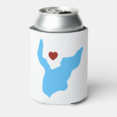 I heart Adams Point + Lake Merritt Cooler Dosenkühler (Kanne Rückseite)