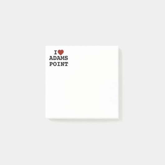 I heart Adams Point Notes Post-it Klebezettel (Vorderseite)