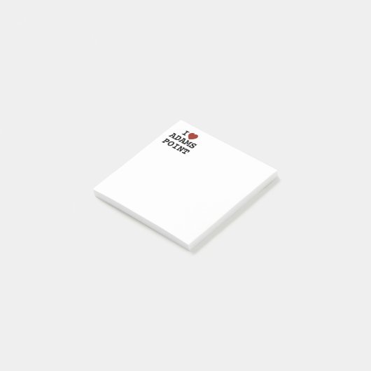 I heart Adams Point Notes Post-it Klebezettel (angewinkelt)