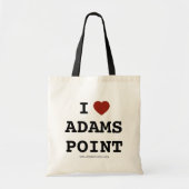 I heart Adams Point Tote Bag Tragetasche (Vorne)