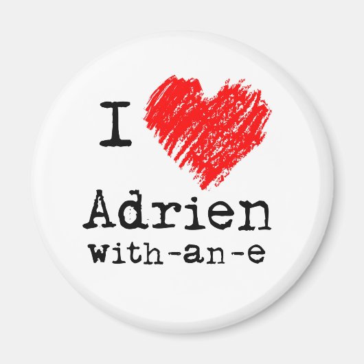 I heart Adrien-with-a-e magnet (Vorne)