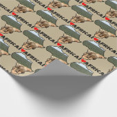 I Heart Africa Map Black Elephant Herde Geschenkpapier (Ecke)