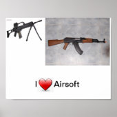 I Heart Airsoft Poster (Vorne)