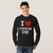 I Heart Akron Ohio OH Love T-Shirt (Vorne ganz)