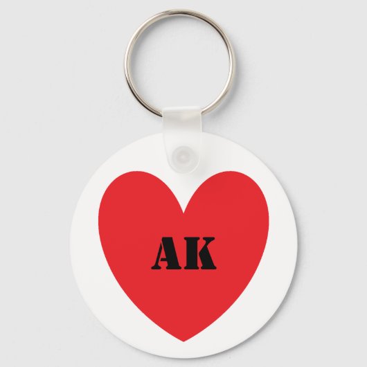I Heart Alaska Schlüsselanhänger (Vorderseite)