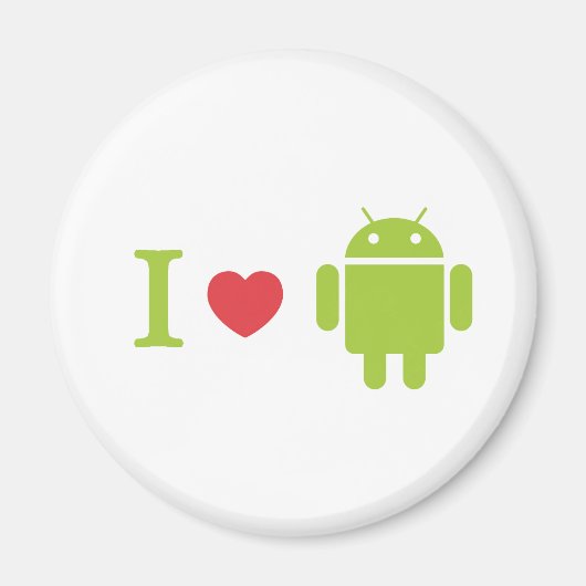 I heart Android Magnet (Vorne)