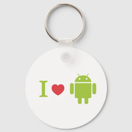I heart Android Schlüsselanhänger (Vorderseite)
