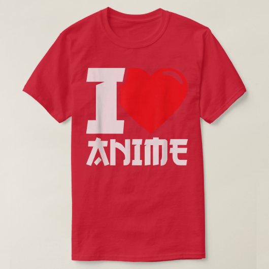 I Heart Anime - I Love Anime T-Shirt (Design vorne)
