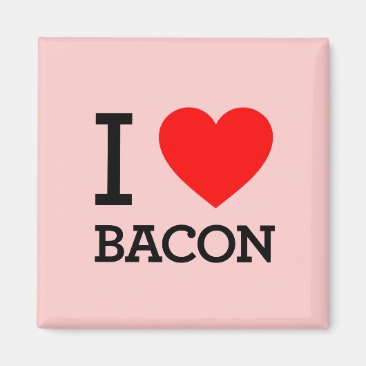 I Heart Bacon Magnet (Vorne)