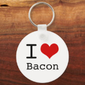 I heart Bacon Schlüsselanhänger (Vorderseite)