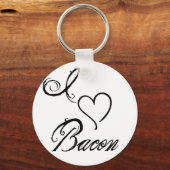 I Heart Bacon Schlüsselanhänger (Vorderseite)