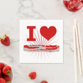I Heart Bacon Serviette (Beispiel)
