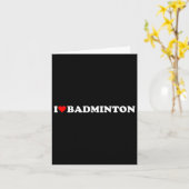 I Heart Badminton I Liebe Badminton Hob Karte (Gelbe Blume)