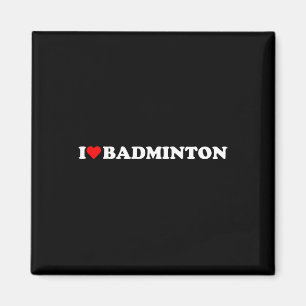 I Heart Badminton I Liebe Badminton Hob Magnet
