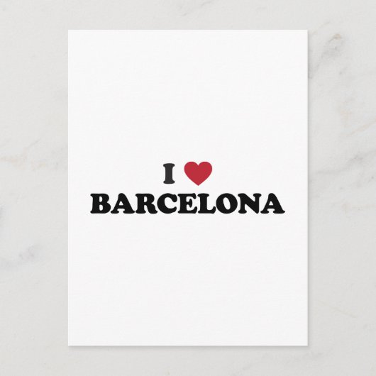 I Heart Barcelona Spanien Postkarte (Vorderseite)