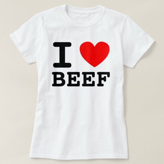I Heart Beef Shirt (Design vorne)