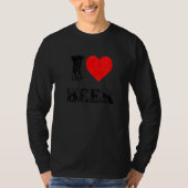 I Heart Beer I Love Beer Alcohol Drinking T-Shirt (Vorderseite)
